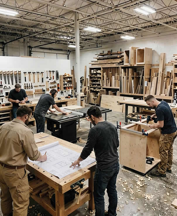 The team of twelve full-time plan designers named on the official website